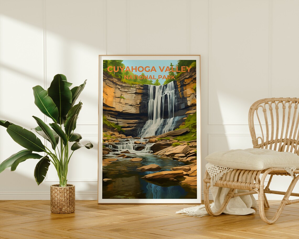 Cuyahoga Valley Ohio Travel Poster, Nature Print - Image 2