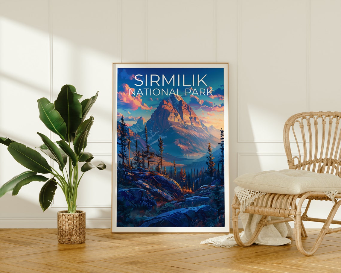 Sirmilik National Park Canada Arctic Peak Pines Sunset Vista Poster - Image 2