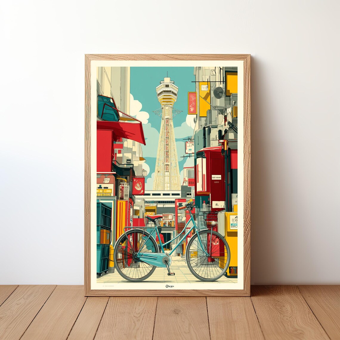 Osaka Japan Travel Poster Japanese Print Retro Vintage Wall Art Traveler Birthday Christmas Gift Bedroom Home Office Dcor Jpn23