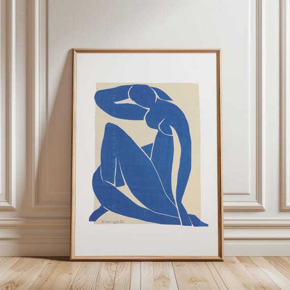Matisse Blue Nude, Abstract Wall Art Print