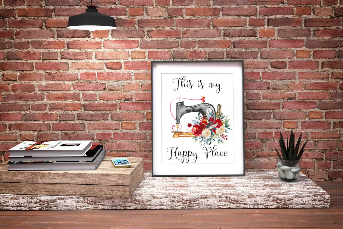 This Is My Happy Place Craft Room Sign Print - Image 3