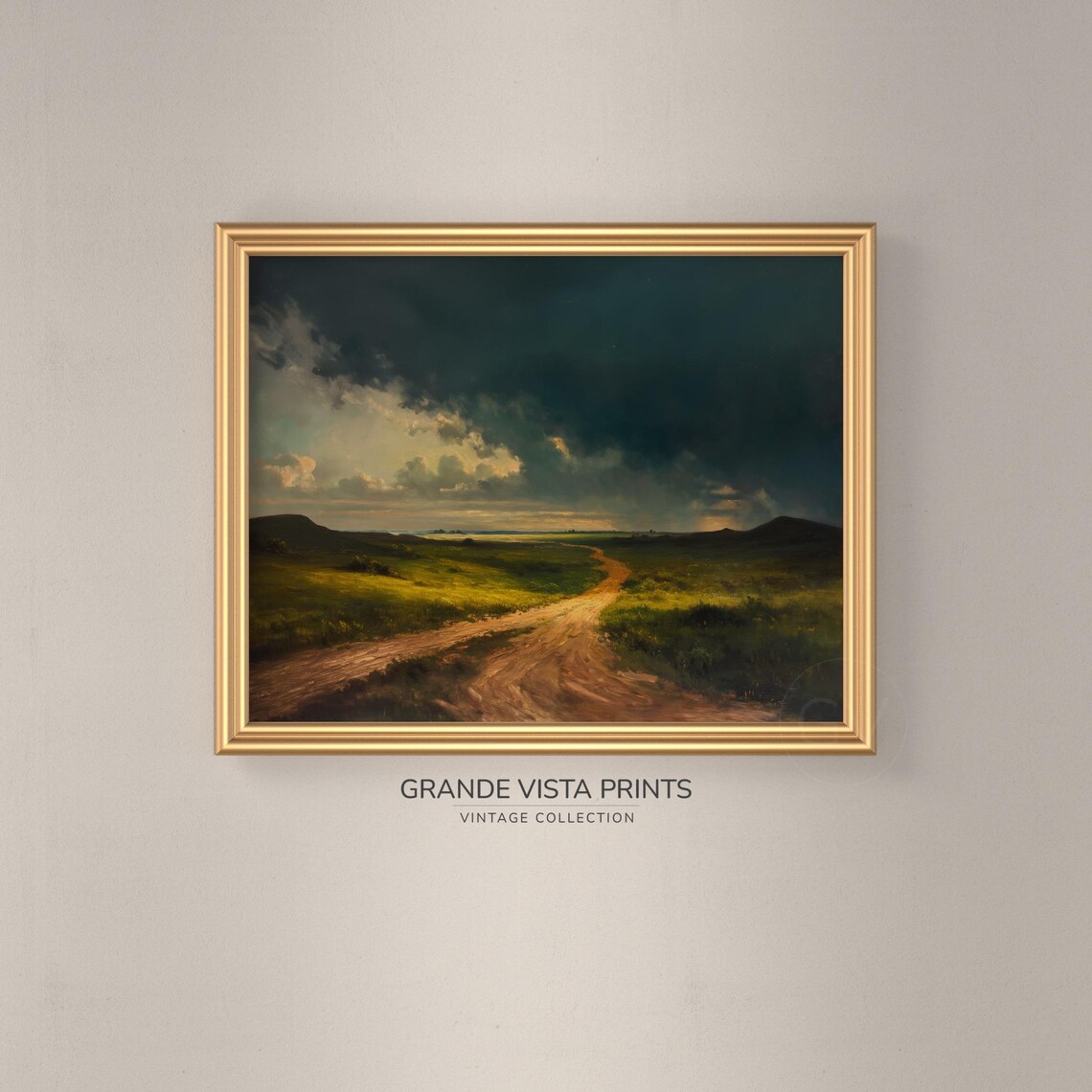 Farm Road Landscape Painting Wall Art Farmhouse Decor Landscape Painting Country Landscape Print Gv4610 - Image 3