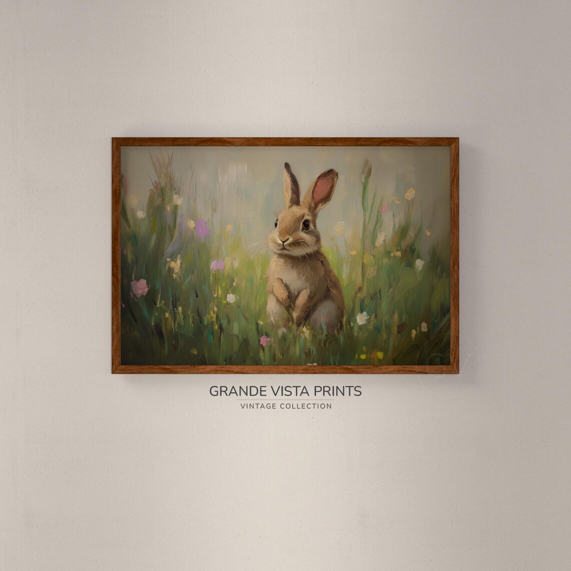 Spring Easter Rabbit Art Print, Easter Decor - Image 2
