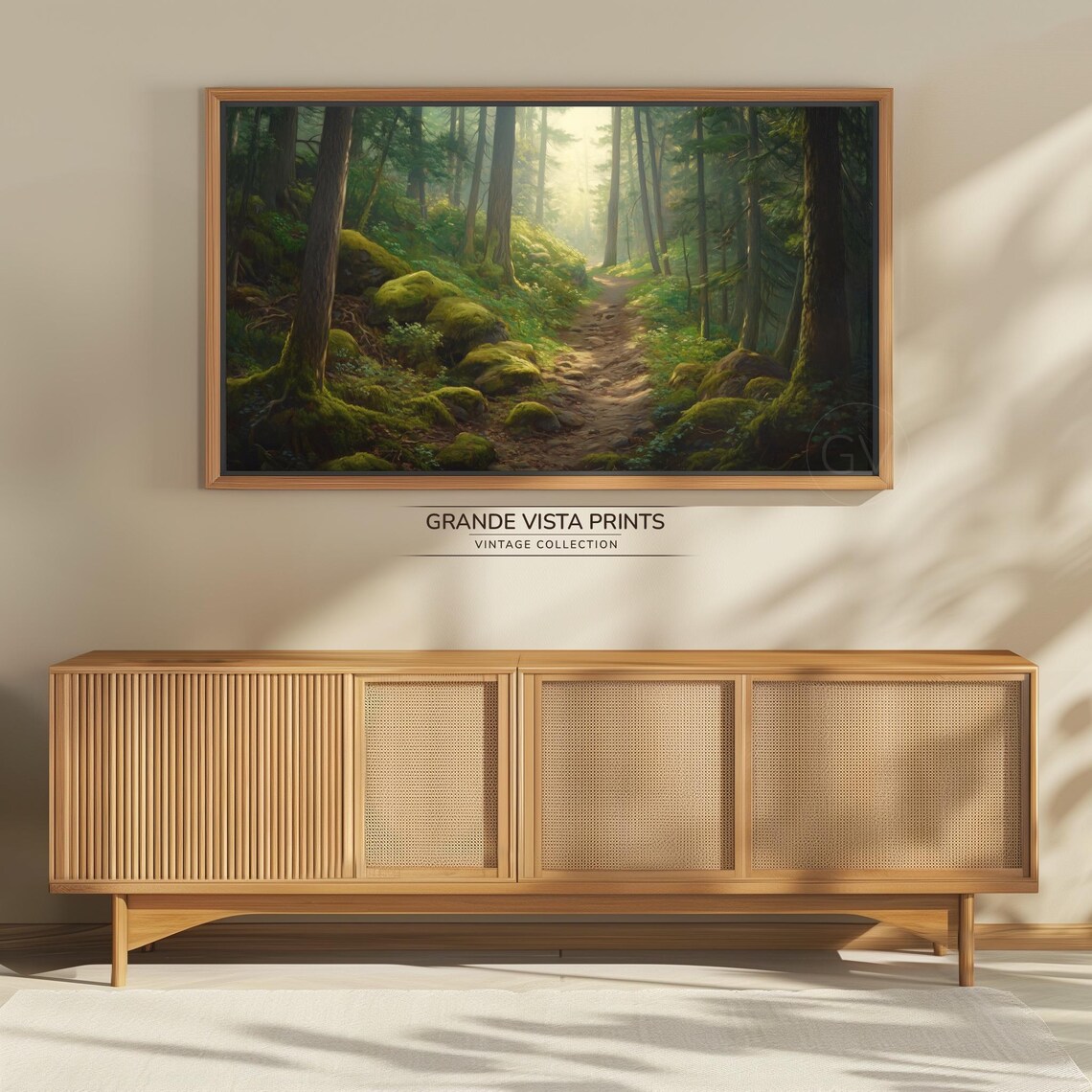 Forest Landscape Wallpaper Forest Frame Tv Artwork Forest Home Decor Gv4903 - Image 4