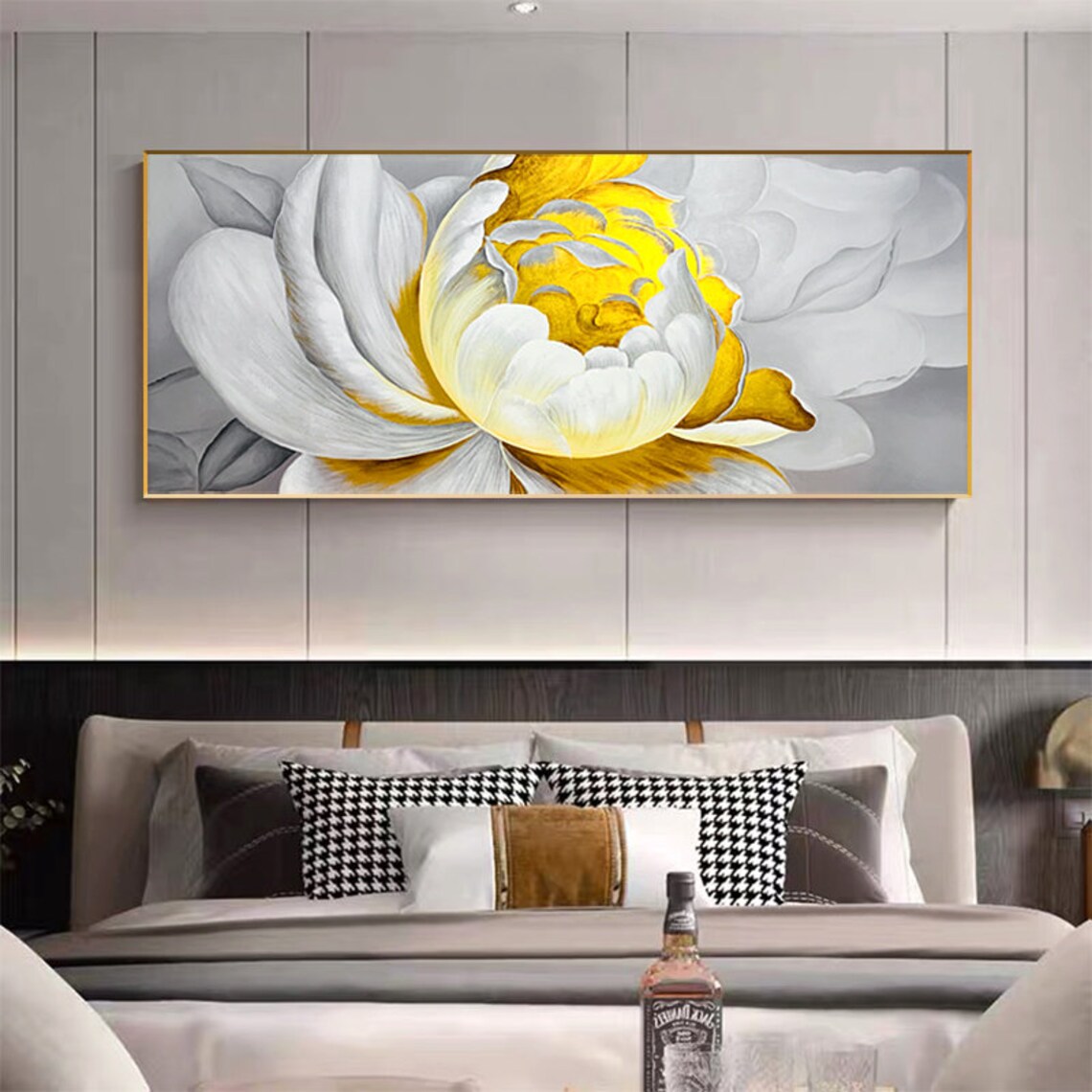 Abstract Blooming Flower Oil Painting, Wall Art Print - Image 5