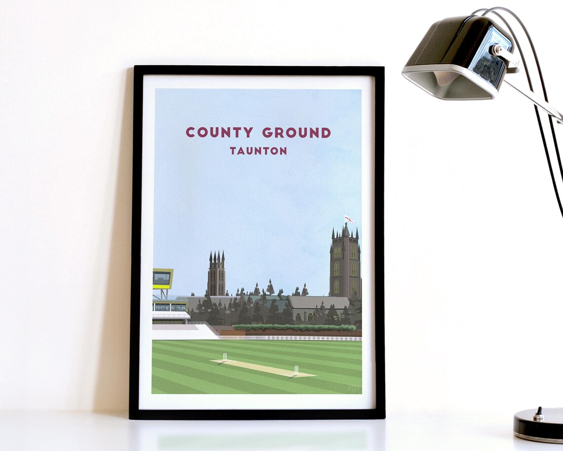 Somerset Cricket County Ground Contemporary Art Print