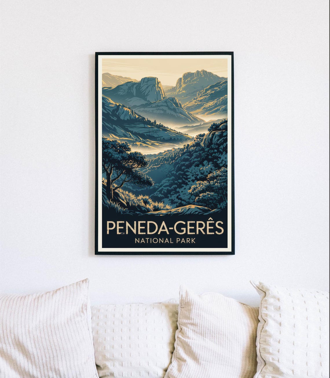 Peneda-Geres National Park Misty Green Valley Portugal Poster