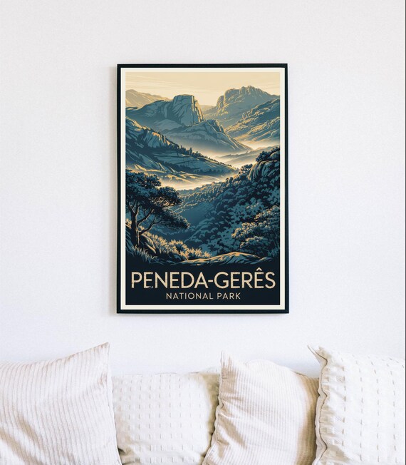 Peneda-Geres National Park Misty Green Valley Portugal Poster
