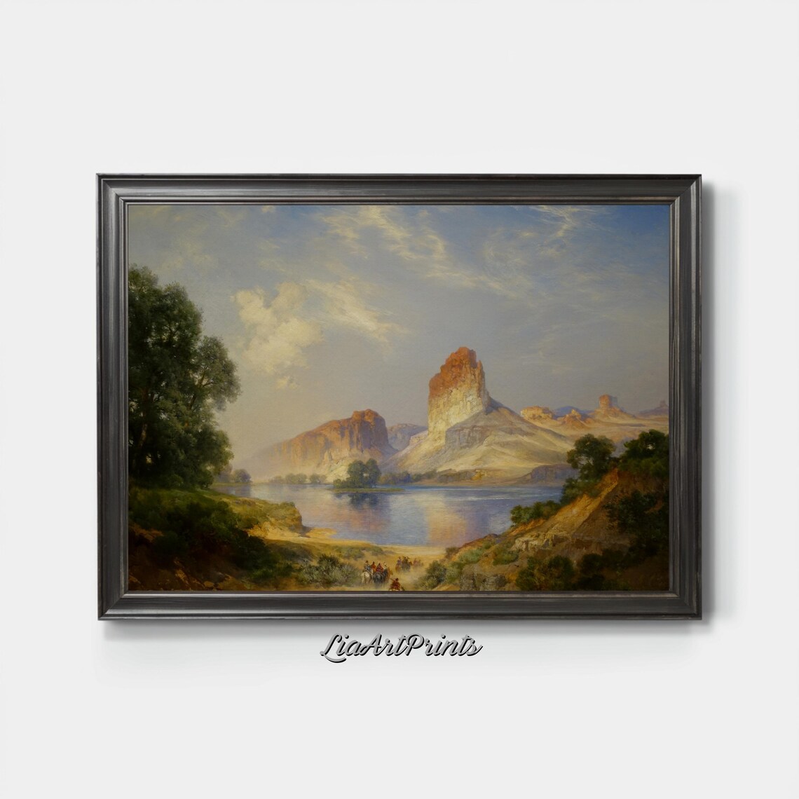 Majestic Desert Landscape Western River And Canyon View Timeless Scenic Art Print - Image 4