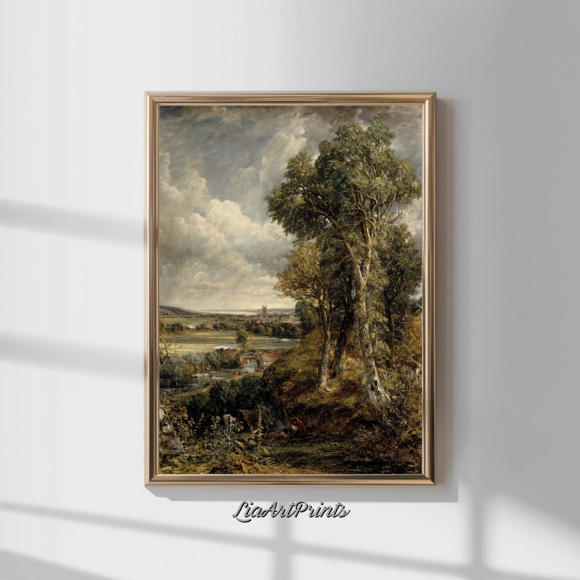 John Constable Dedham Vale English Countryside Cloudy Sky Poster