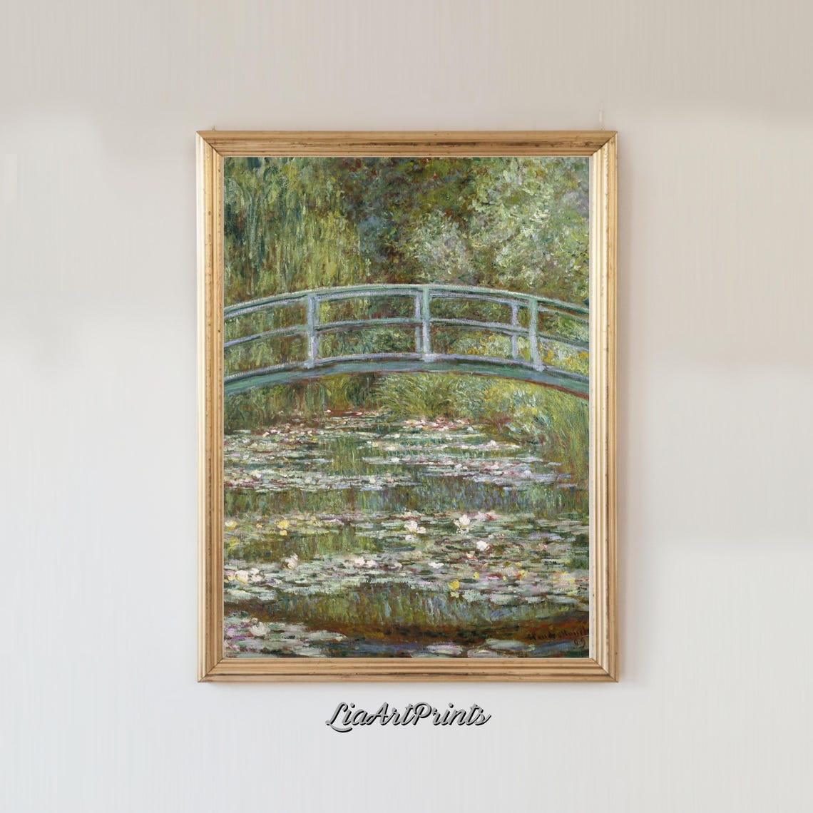 Antique Rustic Muted Landscape Painting Vintage Neutral Wall Art Antique Landscape Art Wall Art - Image 3