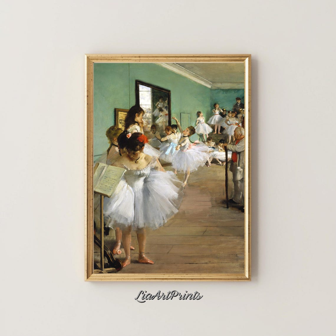 Graceful Ballet Rehearsal Wall Art Timeless Dance Studio Scene Artwork For Classic And Sophisticated Decor - Image 4