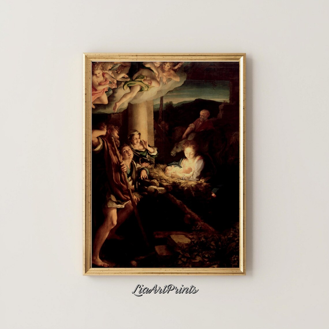 Nativity Scene, Renaissance Inspired Christmas Decor - Image 4