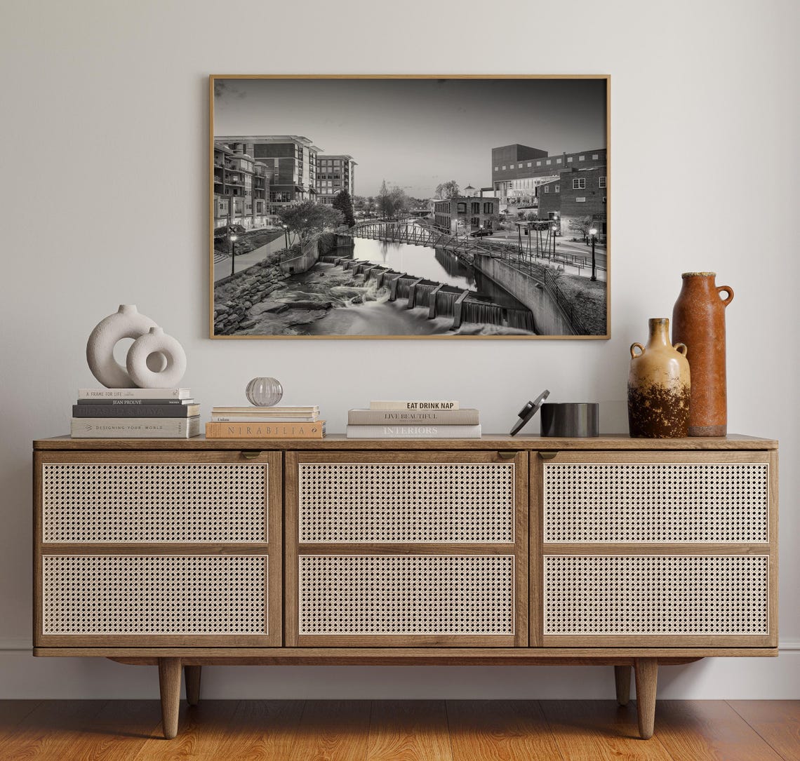 Black And White Greenville Island Print Greenville Wall Art Greenville Poster Greenville Photo Greenville Wall Decor Usa Print - Image 4