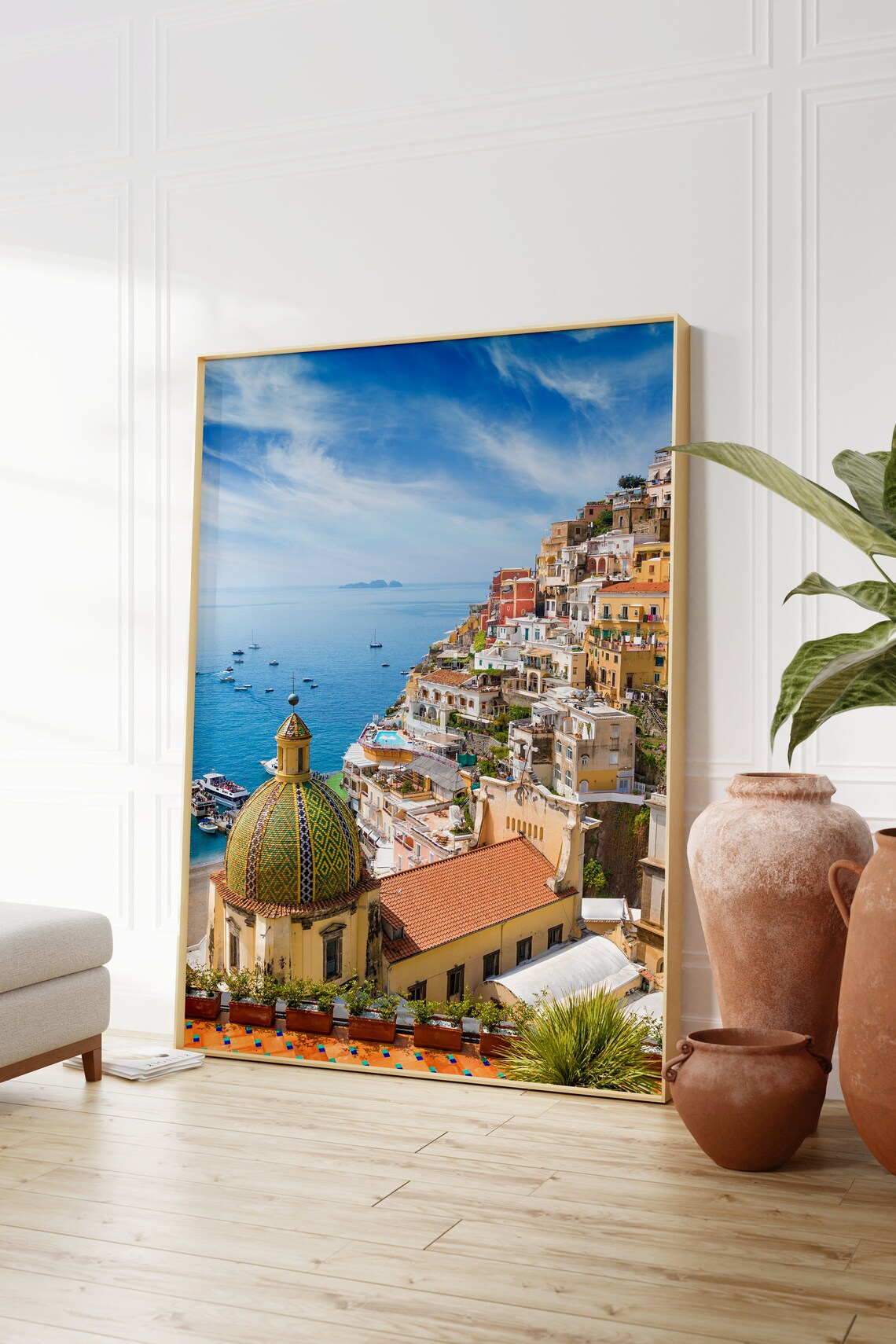 Positano Amalfi Coast Colorful Cliffside Village Italy Poster - Image 2