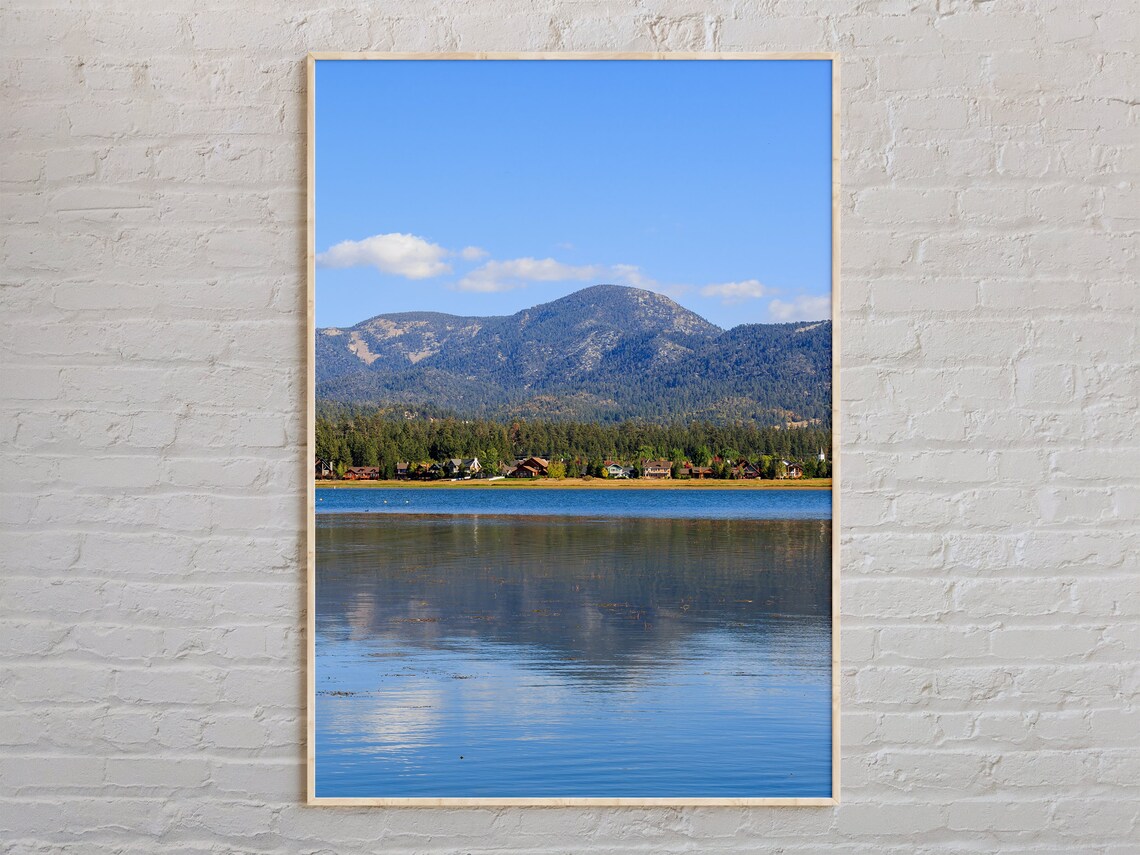 Real Photo Big Bear Lake Print Wall Art Poster Decor