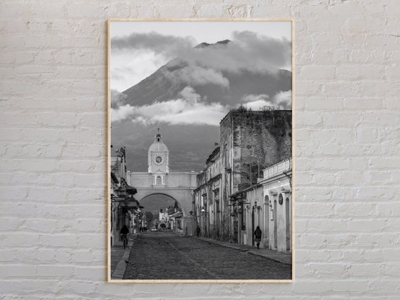 Black And White Guatemala Print Wall Art Poster Photo Decor