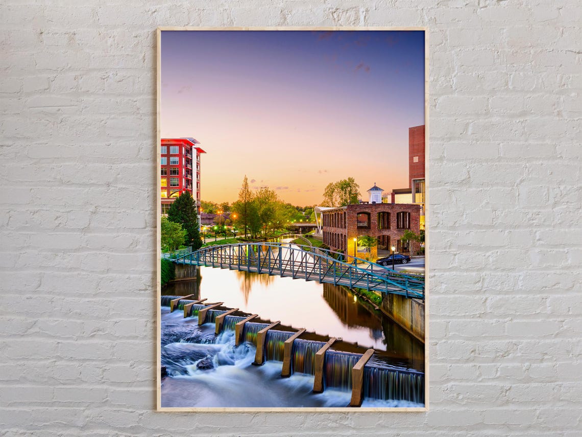 Real Photo Greenville Island Print Greenville Wall Art Greenville Poster Greenville Photo Greenville Wall Decor Usa Print
