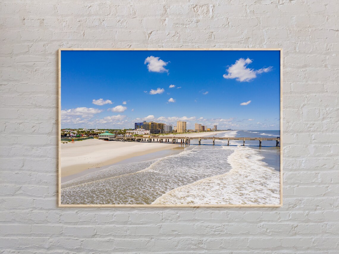 Jacksonville Beach Florida Travel Poster Print