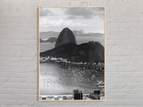 Black And White Brazil Print Wall Art Poster Photo Decor South America