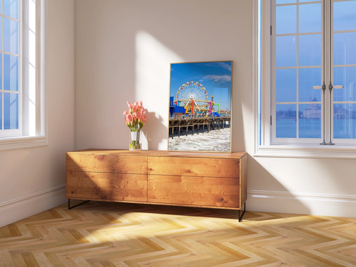 Real Photo Santa Monica Print Santa Monica Wall Art Santa Monica Poster Santa Monica Photo Santa Monica Poster Print California - Image 4