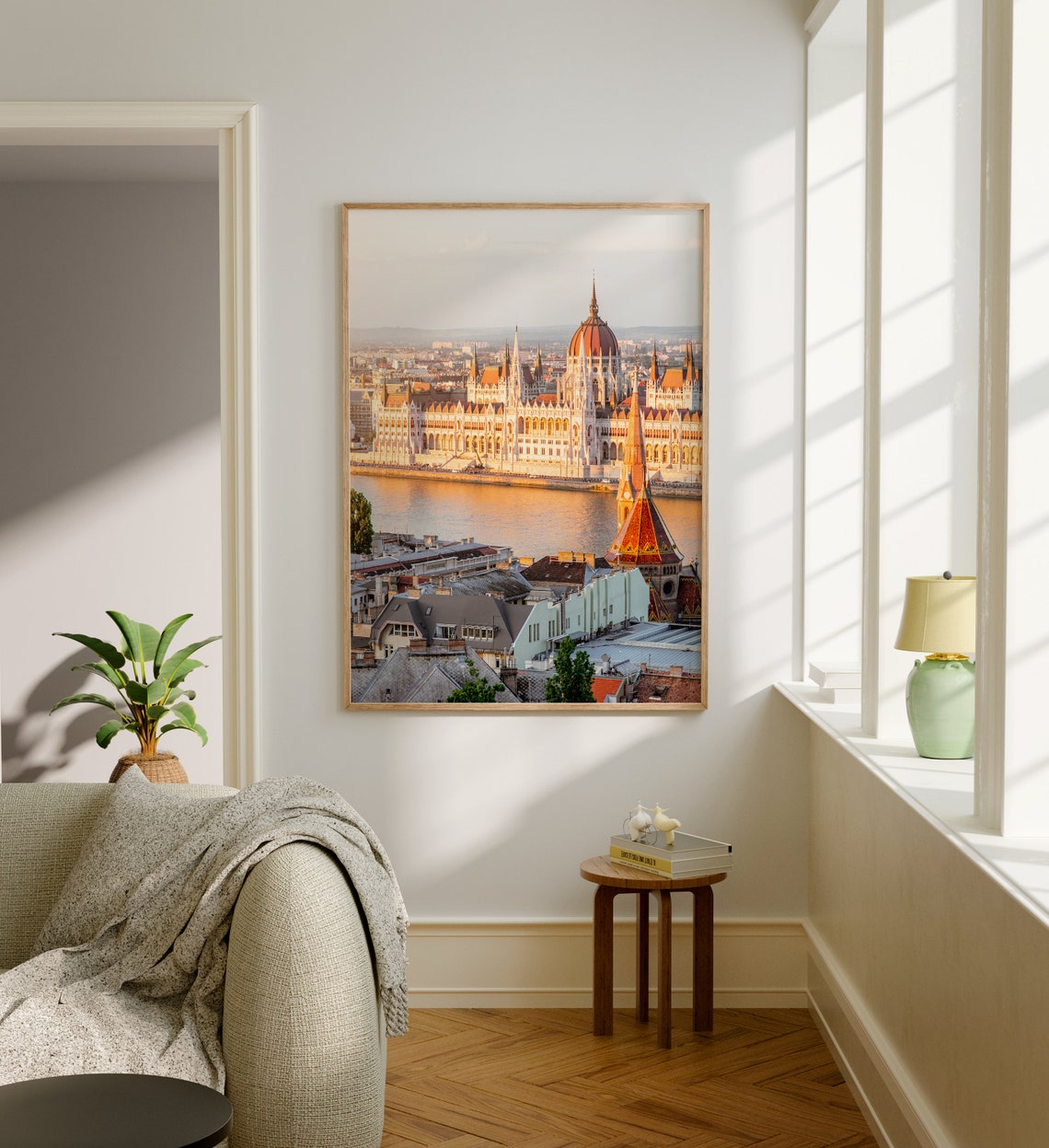 Budapest Hungarian Parliament on the Danube at Sunset Poster - Image 5