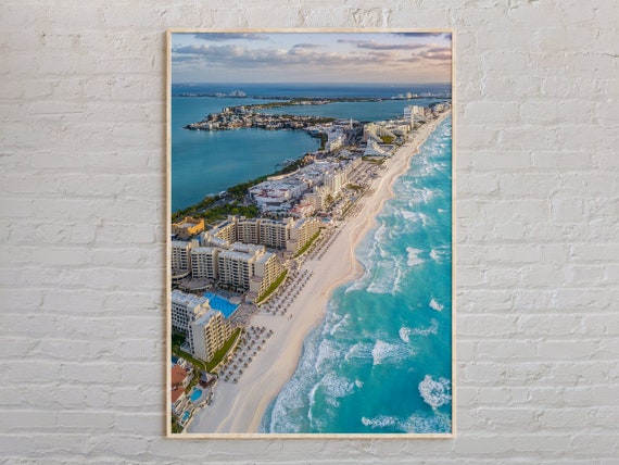 Cancun Travel Poster, Mexico Wall Decor
