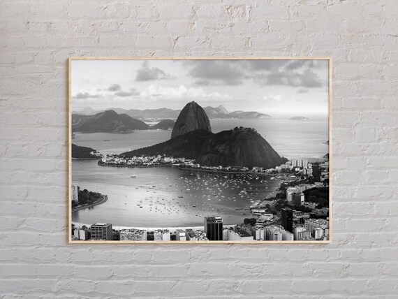 Black And White Brazil Print Wall Art Poster Photo Decor South America