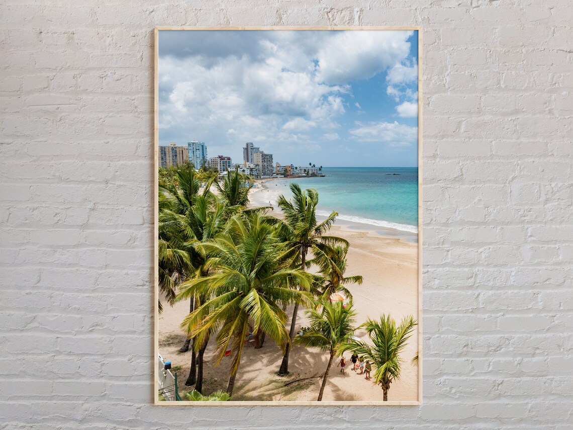Puerto Rico Real Photo Travel Poster, Puerto Rico Decor