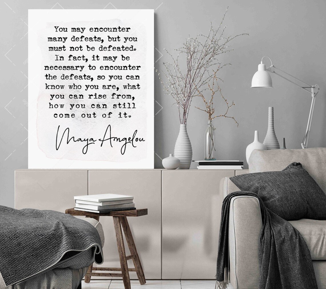 Maya Angelou Quote Wall Art Print, Office Decor - Image 2
