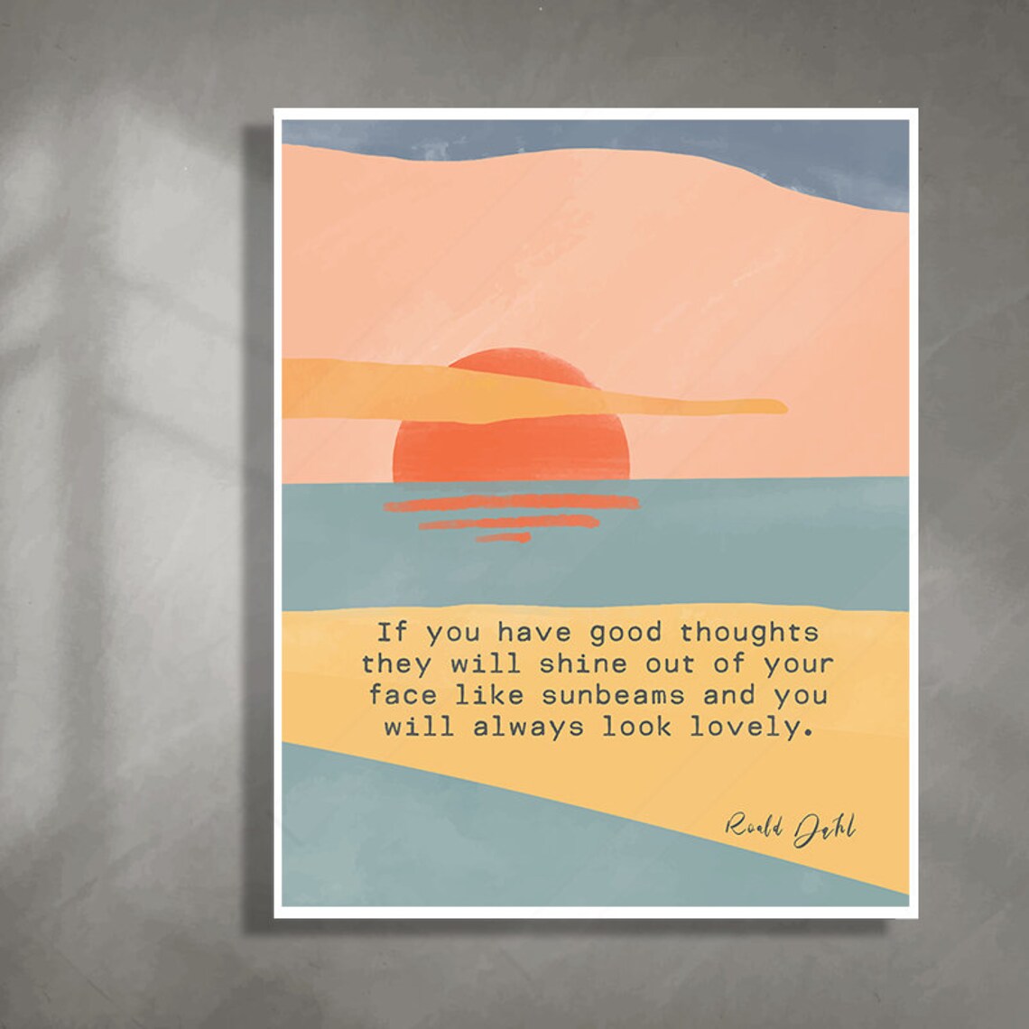 Roald Dahl Inspirational Quote Wall Art Print