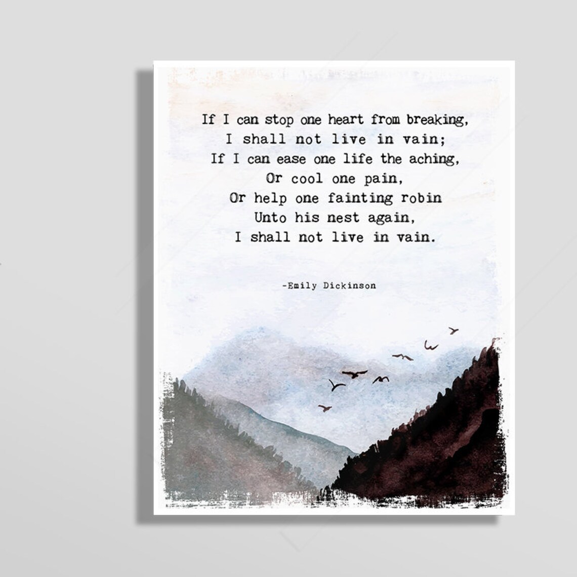 Emily Dickinson Literary Art Print, Kindness Gift