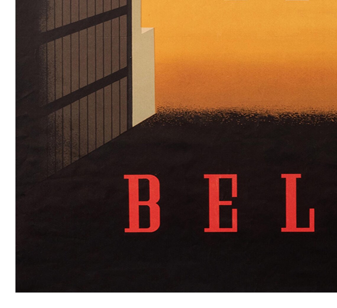 Belgium Cities of Art Vintage Travel Poster Grand Archway View - Image 2