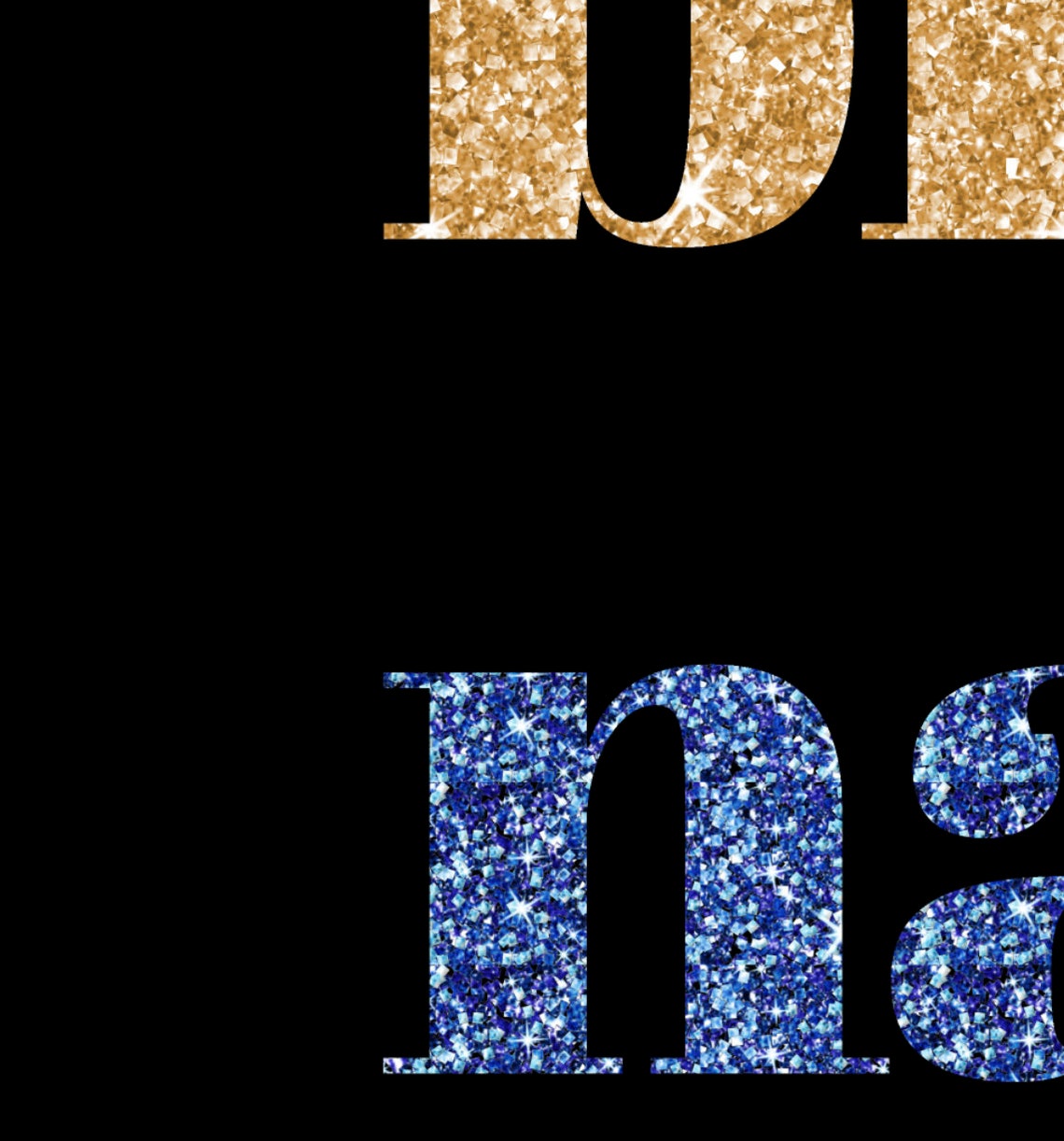 Brows Nails Lashes Repeat Glitter Typography Beauty Salon Poster - Image 2
