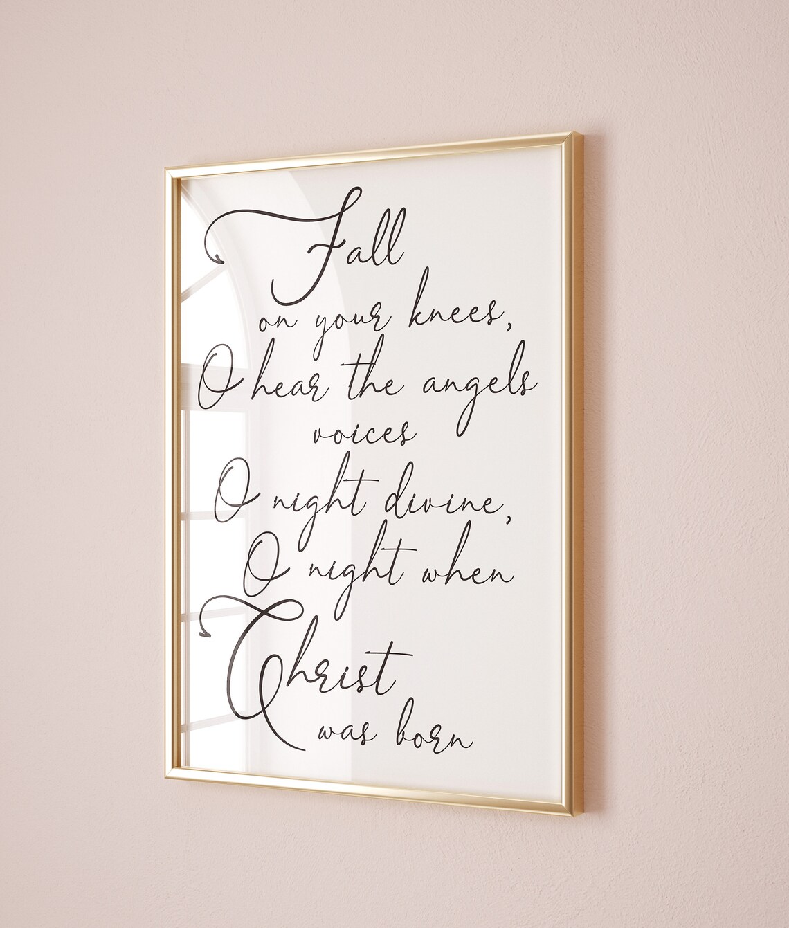 O Holy Night Christian Christmas Art Print