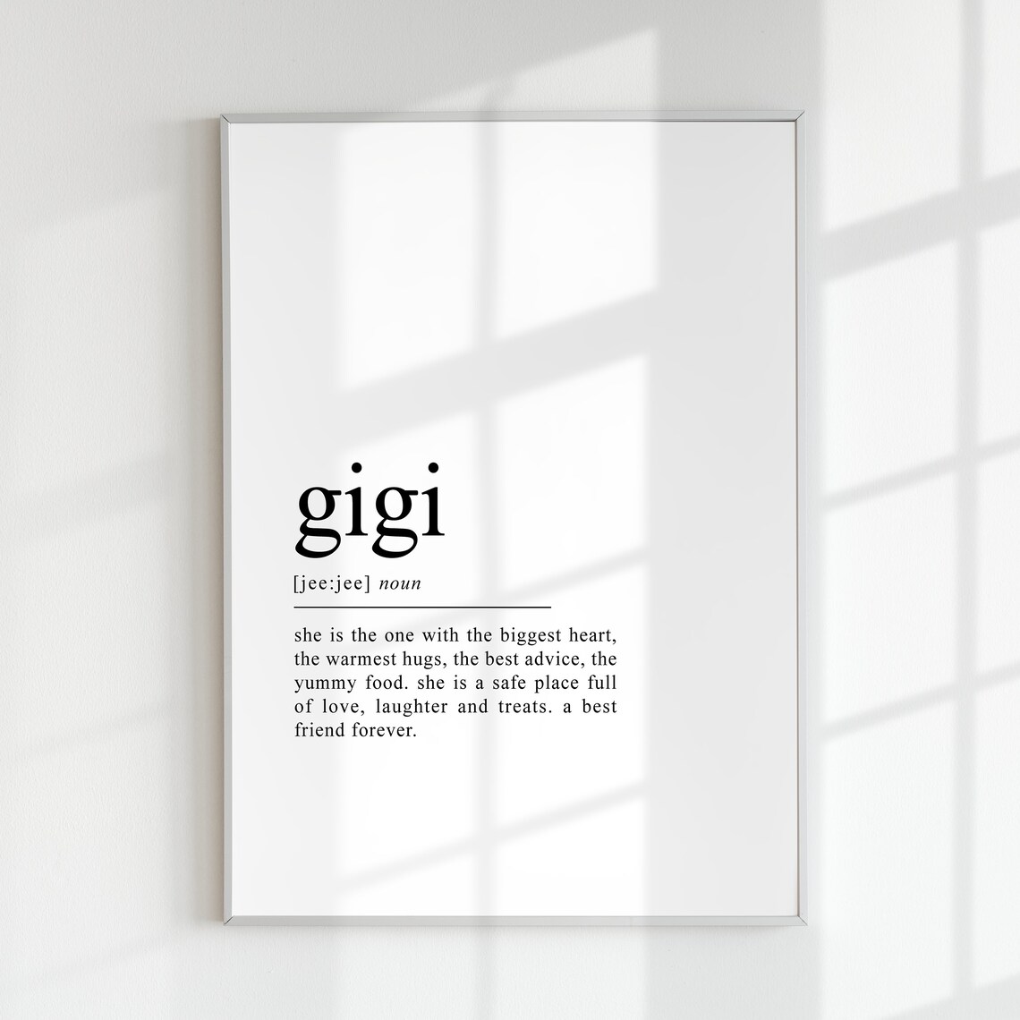 Gigi Definition Art Print, Gift for Grandma - Image 2