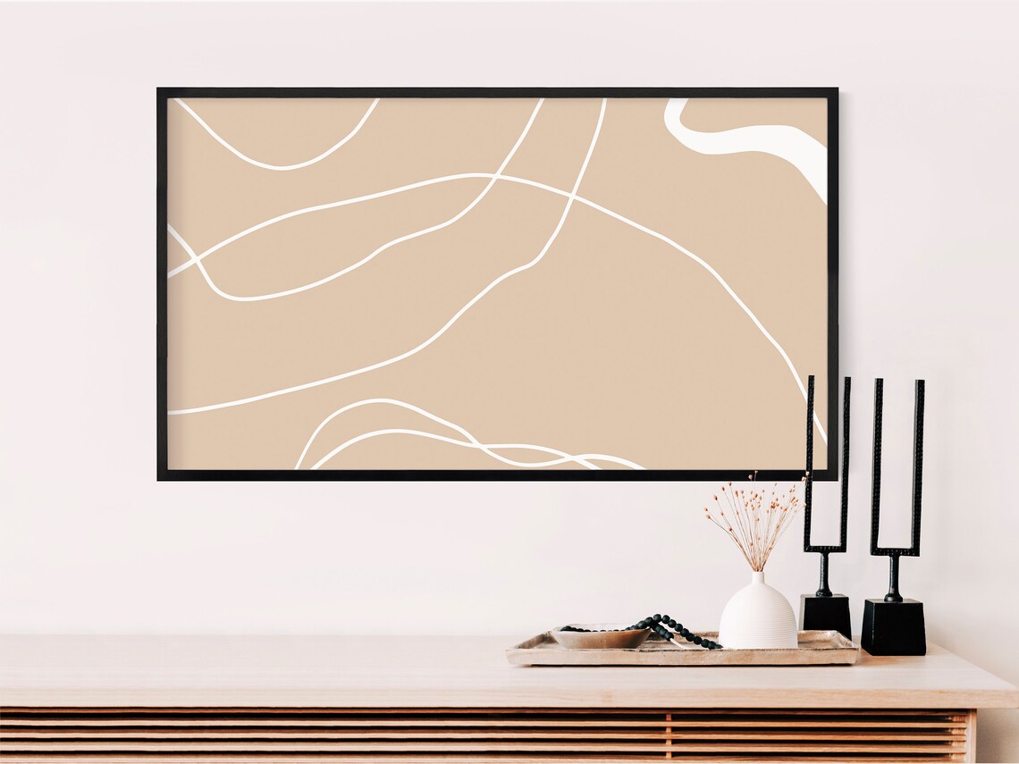 Frame TV Line Art, Modern Minimalist Abstract - Image 2