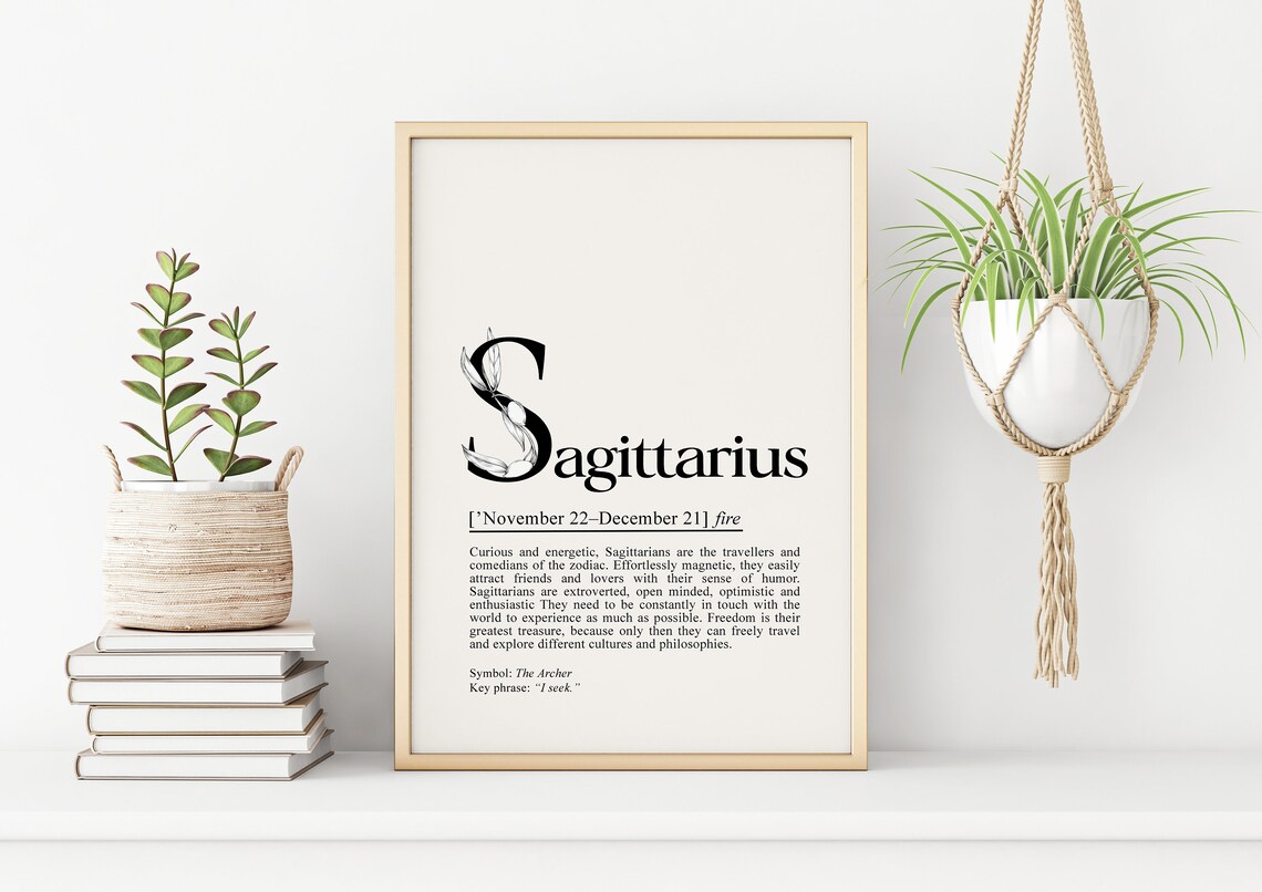 Sagittarius Definition Astrology Art Print - Image 2