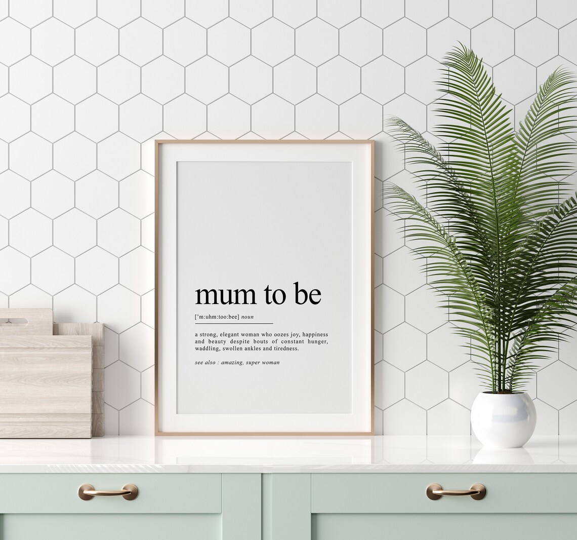 Mum To Be Definition Art Print, Baby Shower Gift - Image 2