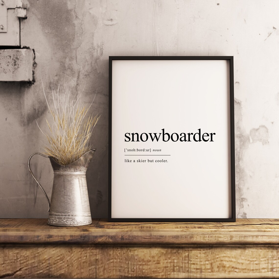 Snowboarder Print, Snowboarding Decor Wall Art - Image 2