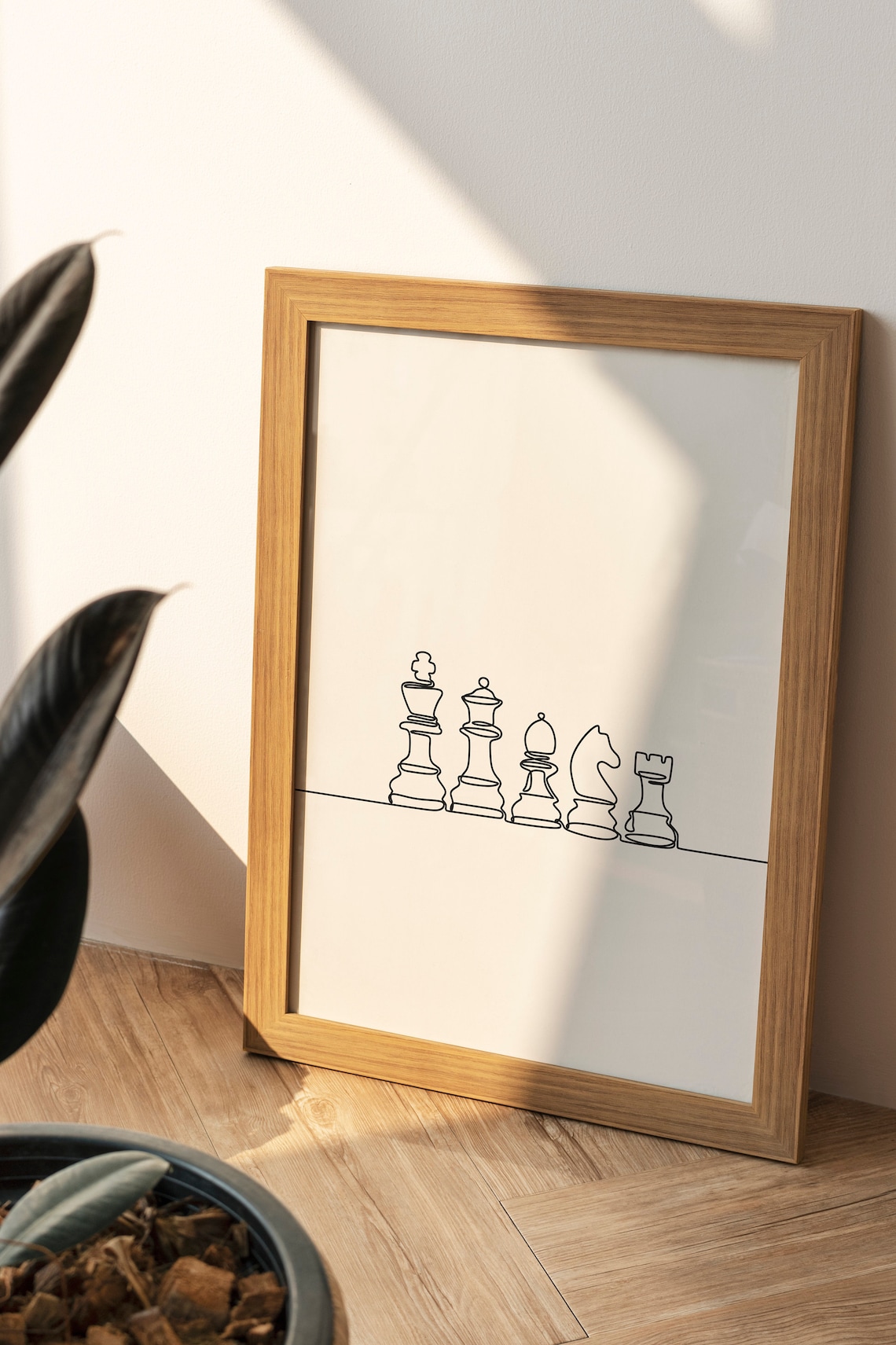 Chess Lover Wall Art Print, Game Room Decor