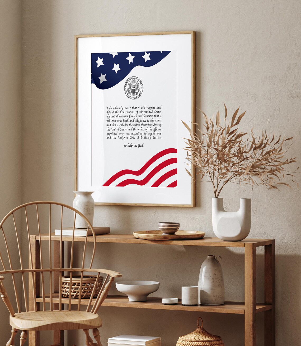 United States Army Oath of Enlistment Art Print - Image 2