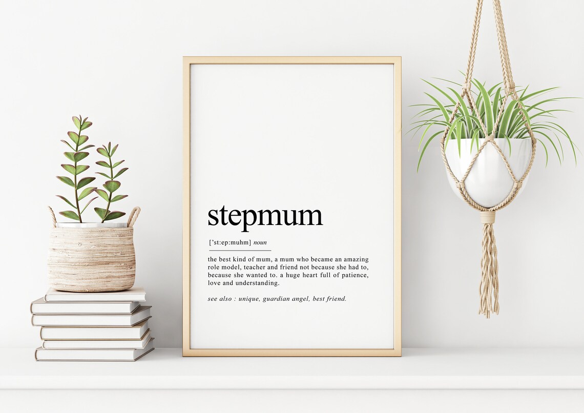 Step Mum Definition Dictionary Art Print - Image 2