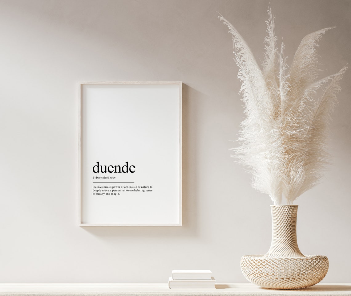 Duende Spanish Dictionary Definition Noun With Pronunciation Print - Image 2