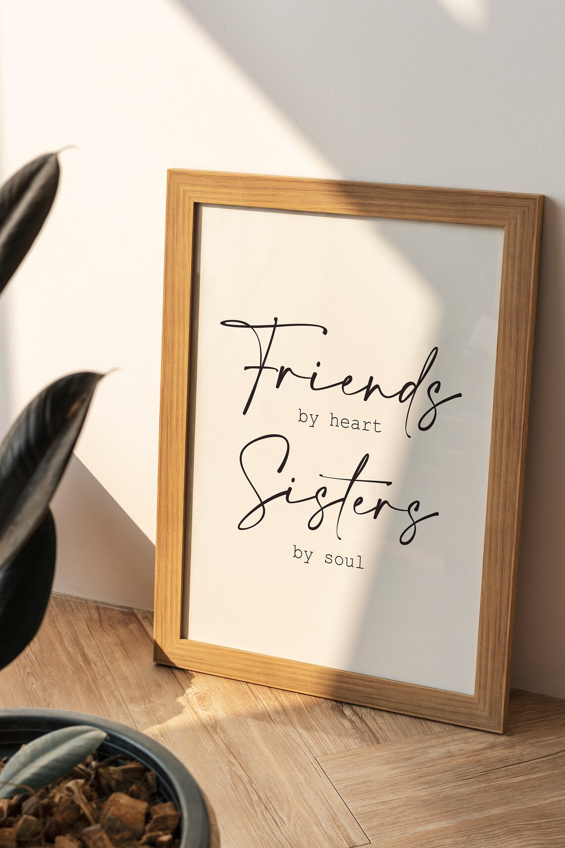 Soul Sisters Quote Art Print, Best Friend Gift - Image 2