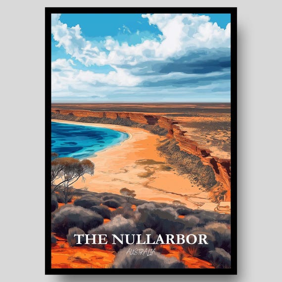 The Nullarbor Poster Australian Wall Art Plains Australia