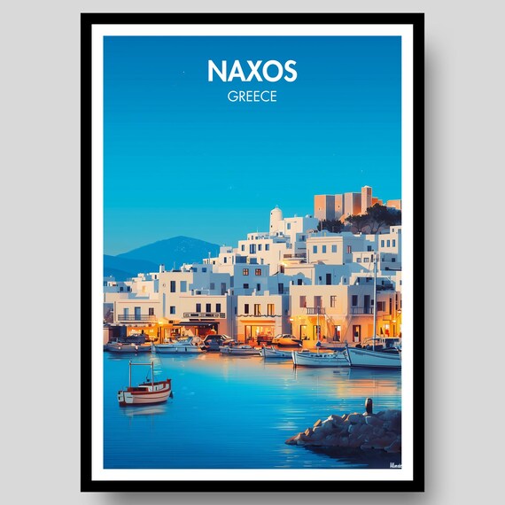 Naxos Poster, Greece Travel Poster