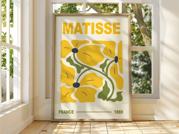 Henri Matisse Floral Art Poster Exhibition Gallery Print Famous