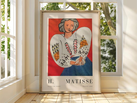 Henri Matisse Poster Exhibition Gallery Print Woman Body Art Fauvism Painting