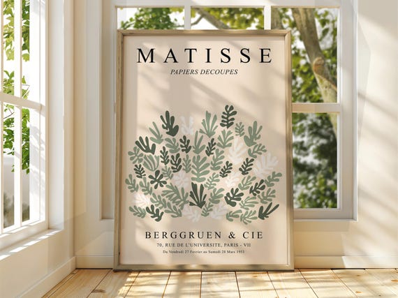 Henri Matisse Poster Exhibition Gallery Print Classic Art Floral Flowers
